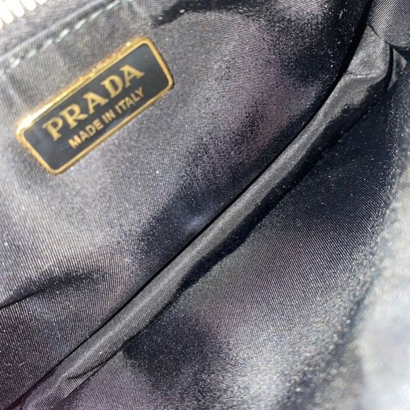 Prada Black Nylon Shoulder Bag with Gold Hardware - Picture 3 of 6